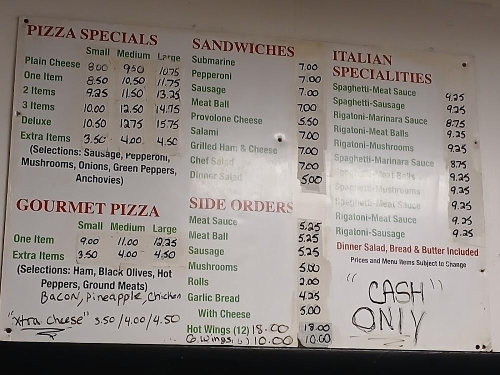 Arcade Pizza Menu image 1