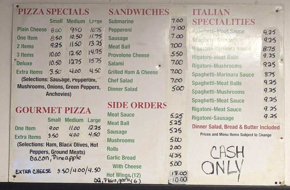 Arcade Pizza Menu image 2
